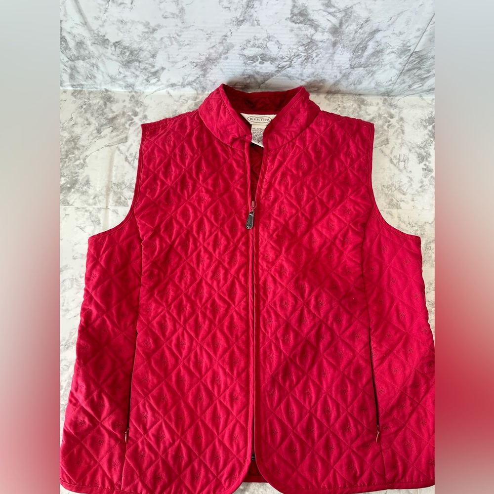 Northern Reflections Vest Womens Full Zip Polyester Quilted Pockets